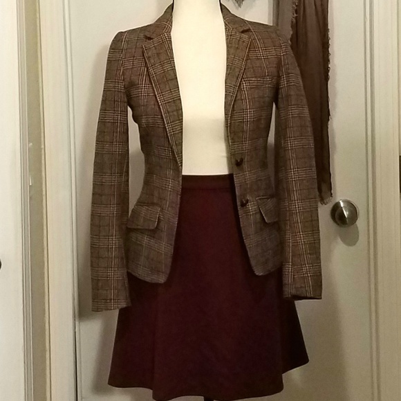 H&M Jackets & Blazers - H&M L.O.G.G. Plaid Elbow Patch Blazer